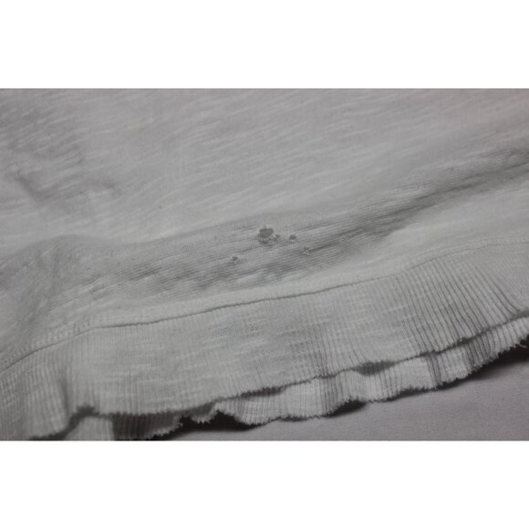 Left of Center Anthropologie burnout distressed destroyed asymmetric t-shirt L - Picture 10 of 14